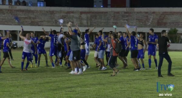 Mossoró festeja título da segunda divisão do Campeonato Potiguar — Foto: Reprodução/TV FNF