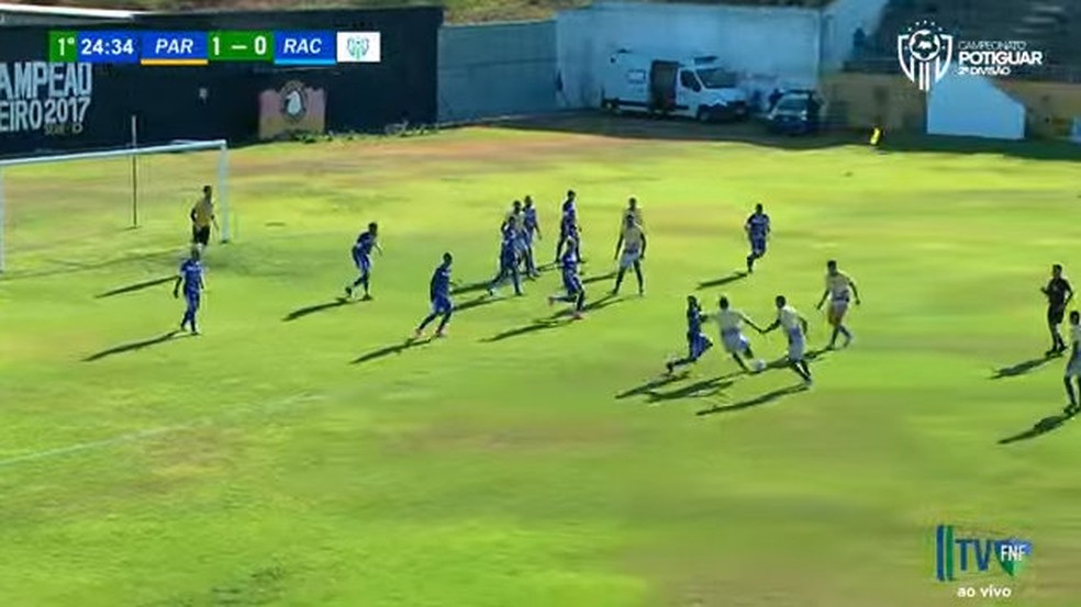 Parnamirim goleia Riachuelo no Barretão — Foto: TV FNF/Reprodução