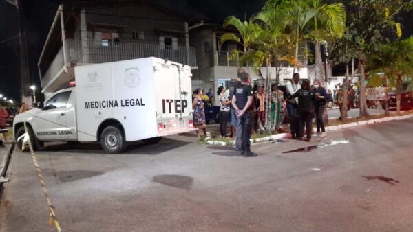 Homem morre baleado após dar facada em motorista durante discussão em bar na Grande Natal — Foto: Vanessa Camilo / Inter TV Cabugi