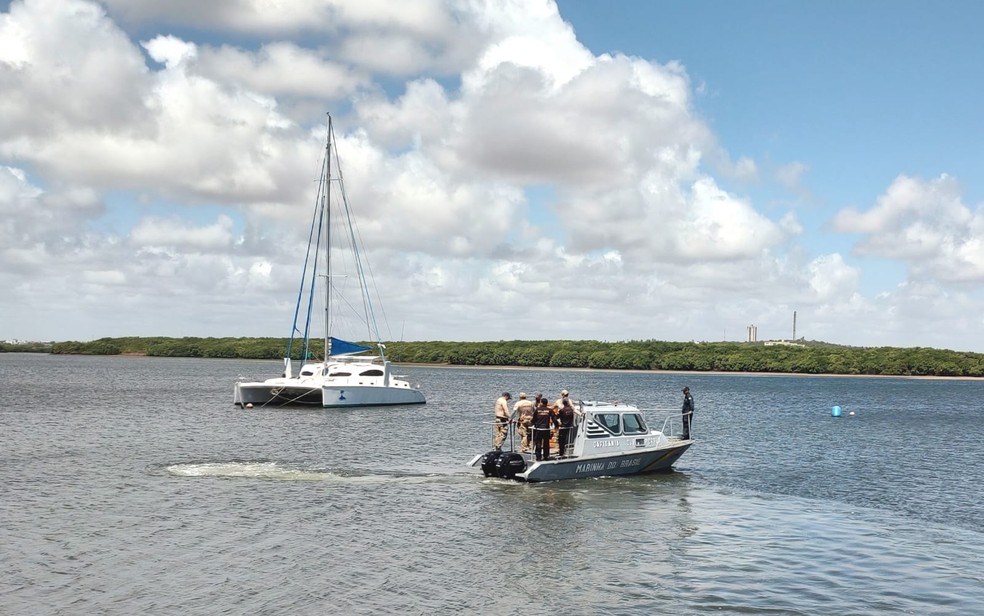 Veleiro apreendido em Natal seria embarcação roubada na Croácia — Foto: PF/Cedida