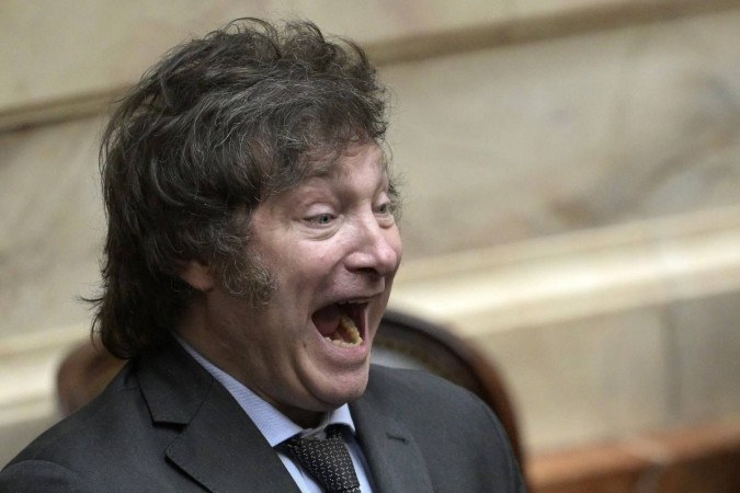 Javier Milei, presidente eleito da Argentina. Foto: Juan Mabromata/AFP