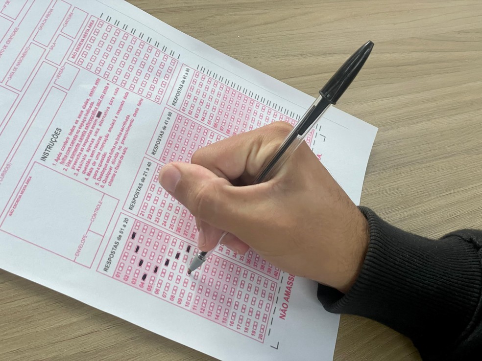 Prova de concurso público  — Foto: Prefeitura de Bertioga