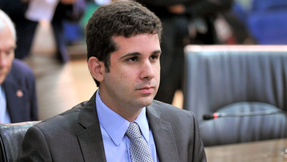 Vereador Felipe Alves (União Brasil). Foto: Reprodução.