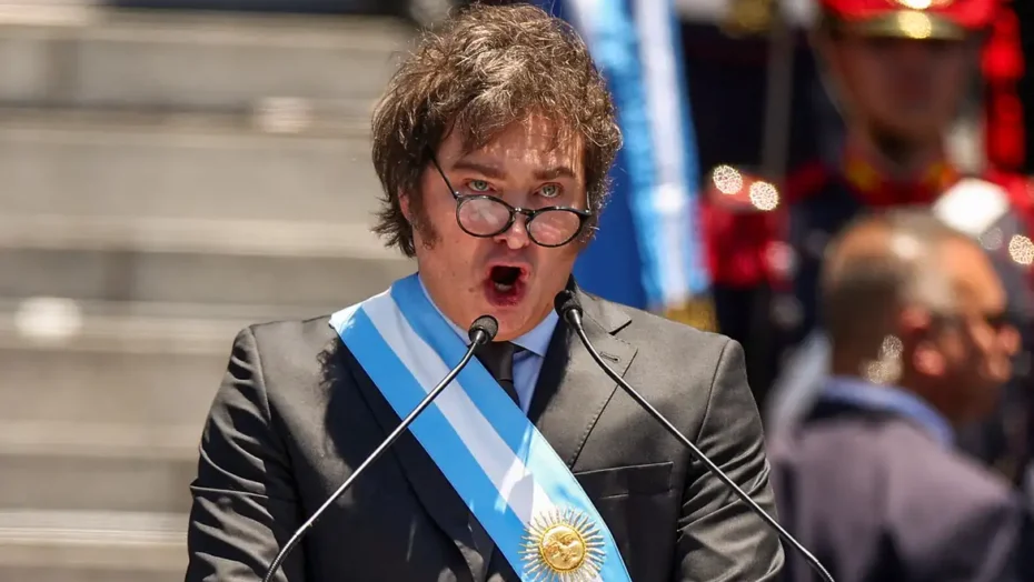 Presidente da Argentina, Javier Milei, fez seu primeiro discurso na frente do Congresso Nacional / Foto: Reuters