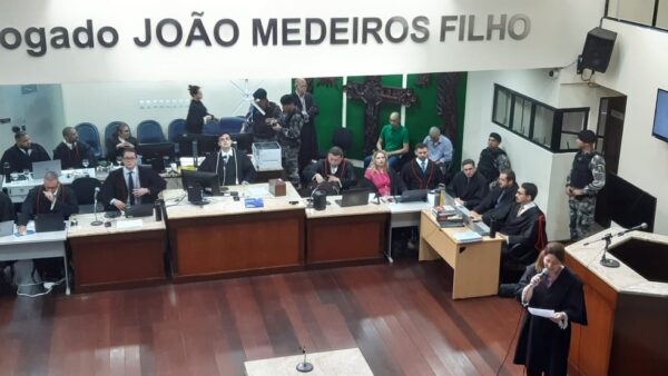 Júri do caso Eliel começou nesta terça-feira (12) em Natal — Foto: Sérgio Henrique Santos/Inter TV Cabugi