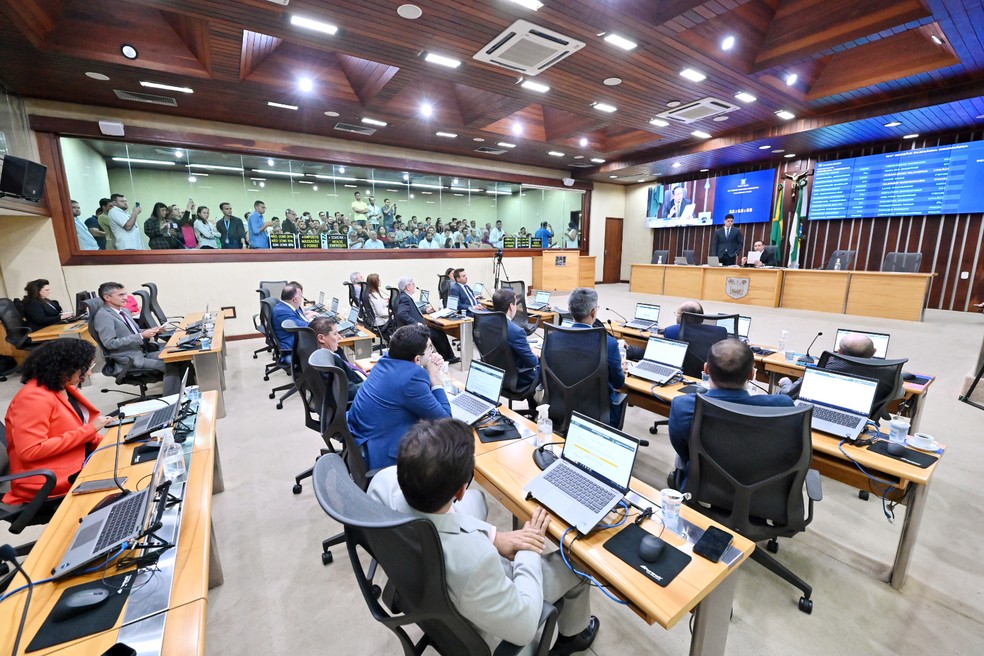 Plenário da Assembleia Legislativa do RN nesta terça-feira (12) — Foto: João Gilberto/ALRN