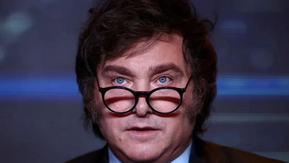 Presidente da Argentina, Javier Milei, em Buenos Aires. Foto: REUTERS/Agustin Marcarian