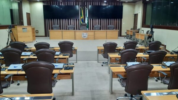 Plenário da Assembleia Legislativa do Rio Grande do Norte vazio  — Foto: Sérgio Henrique Santos/Inter TV Cabugi