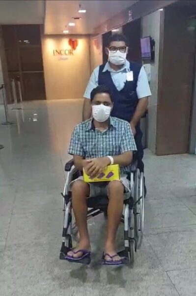 José Valdson Florêncio de Souza ganhou um novo coração no dia 5 de dezembro e recebeu alta hospitalar nesta quinta (28) — Foto: Reprodução