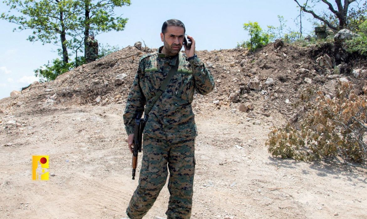 Wissam al-Tawil, commander of Hezbollah's elite Radwan force, appears at an unknown location, in this undated image obtained from social media. Telegram Islamic Resistance Media via REUTERS THIS IMAGE HAS BEEN SUPPLIED BY A THIRD PARTY. MANDATORY CREDIT. NO RESALES. NO ARCHIVES.