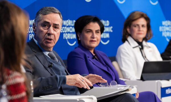 Davos - Suiça, 17/01/2024, Ministro Luís Roberto Barroso, Presidente do STF, no Fórum Econômico Mundial, na Suíça. Foto: STF/Divulgação
