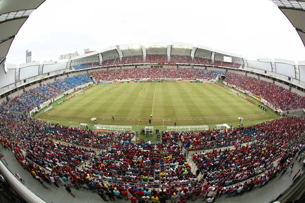 Arena das Dunas recebeu Flamengo x Fluminense em 2016 — Foto: Alexandre Lago/GloboEsporte.com
