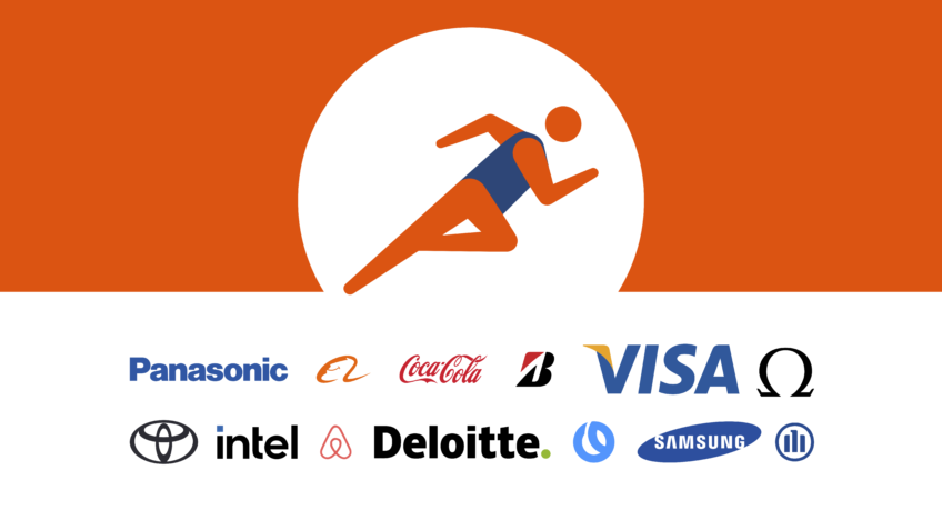 arte mostra grandes patrocinadores dos esportes globais