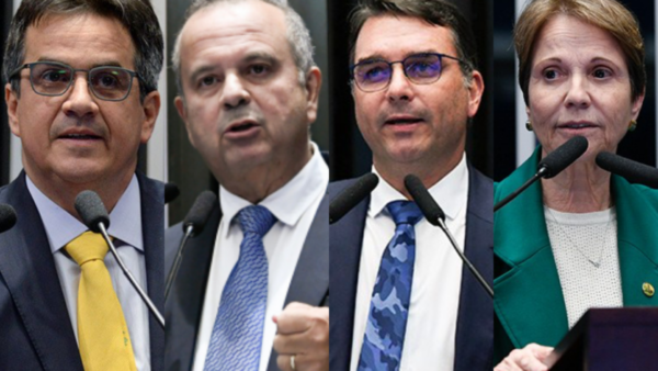 Ciro Nogueira, Rogério Marinho, Flávio Bolsonaro e Tereza Cristina