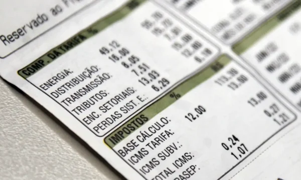 Conta de energia elétrica