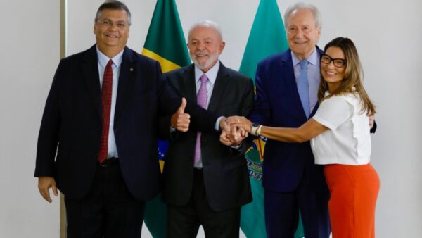 Flávio Dino, Lula, Ricardo Lewandowski e Janja