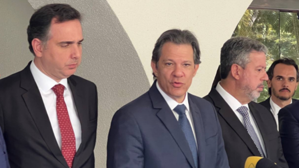 Fernando Haddad, Arthur Lira e Rodrigo Pacheco