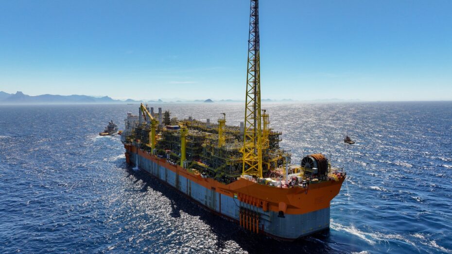 Navio-plataforma Sepetiba, no campo de Mero, bloco de Libra, no pré-sal da Bacia de Santos. Foto: Petrobras/Reprodução.