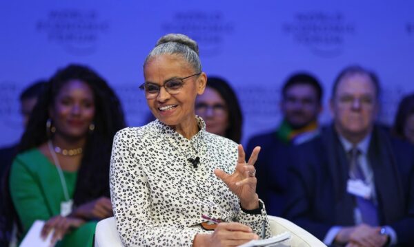 A ministra Marina Silva está em Davos, na Suíça, onde participa do encontro anual do Fórum Econômico Mundial. Foto: MMA/X