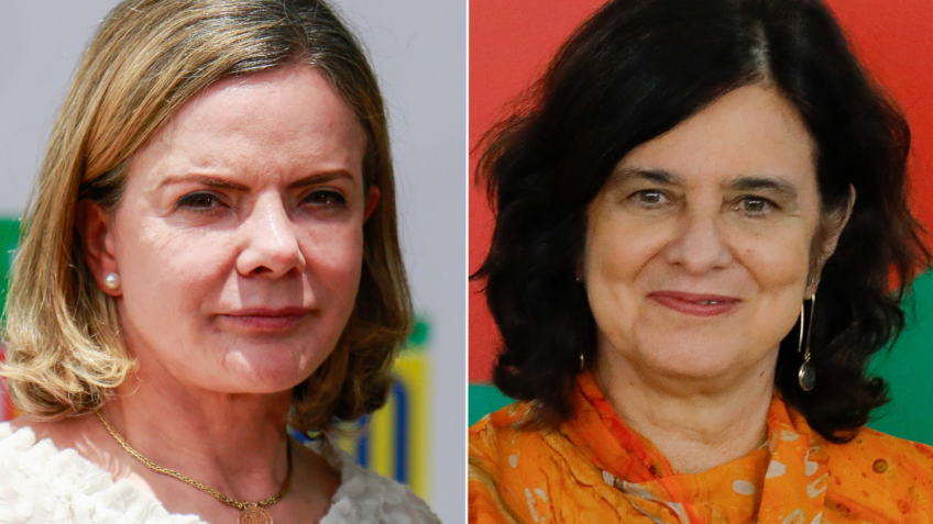 Gleisi Hoffmann e Nísia Trindade