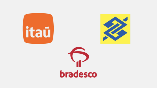 Logo do Itaú, BB e Bradesco