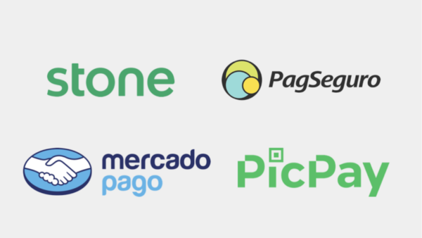 logo picpay, stone, mercado pago, pagseguro