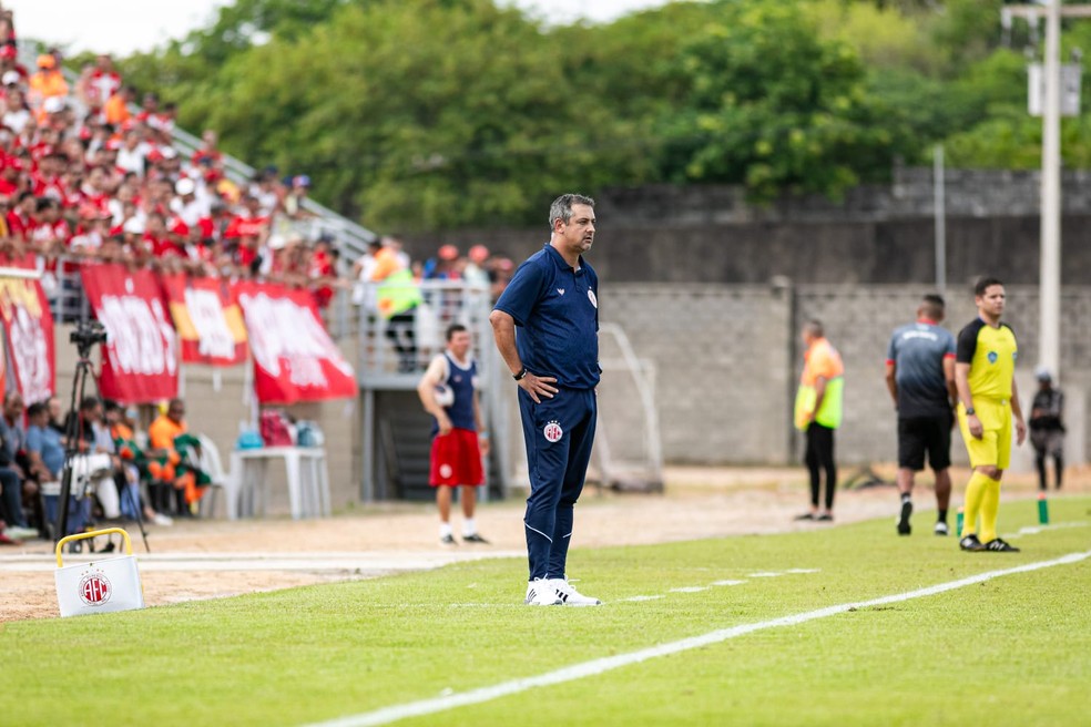 Marquinhos Santos estreia com empate no América-RN — Foto: Paulo José