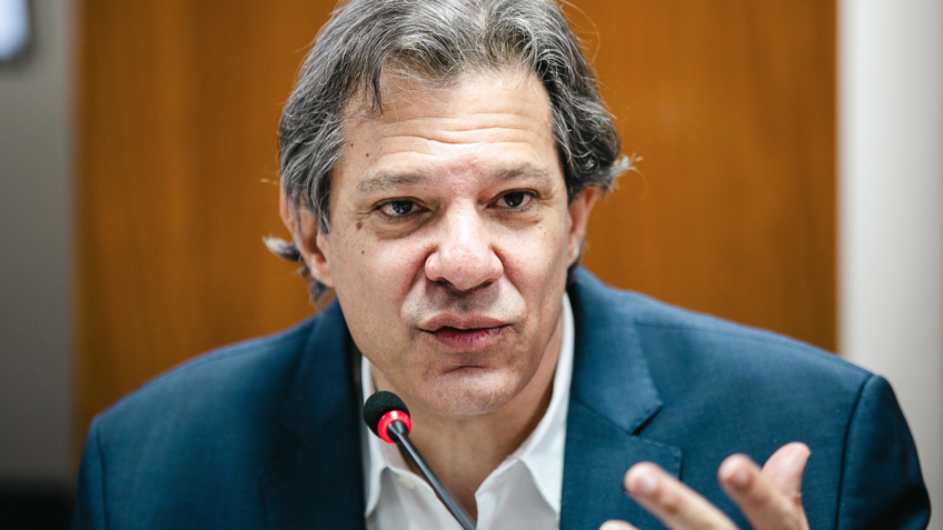 O ministro da Fazenda, Fernando Haddad