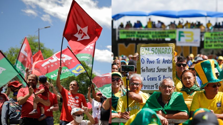 Petistas e bolsonaristas