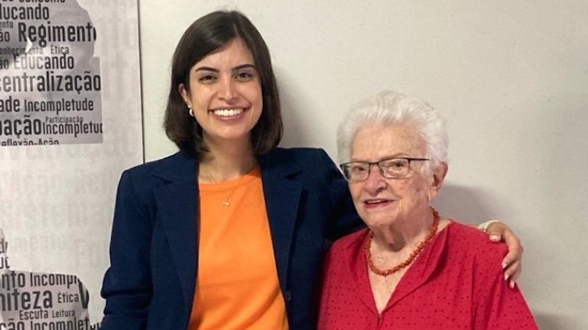 As deputadas federais por São Paulo: Tabata Amaral (esq.) e Luiza Erundina (dir.)