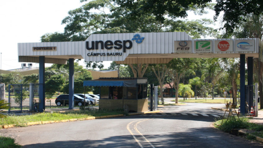 Portaria da Unesp, campus de Bauru
