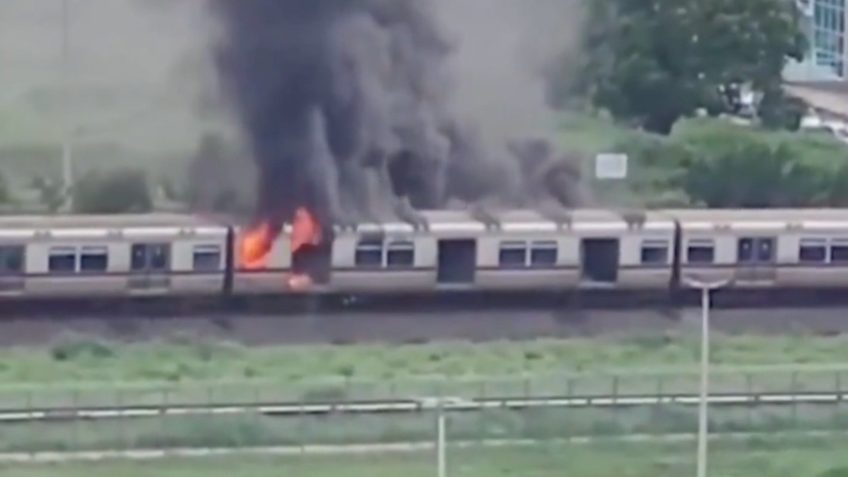 vagão do metrô de Brasília