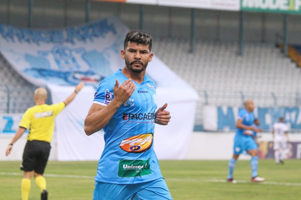 Léo Bahia, ex-Alecrim, Marília e Brasil de Pelotas, volta ao Rio Grande do Norte e vai defender o Baraúnas — Foto: Matheus Dahsan/Marília AC