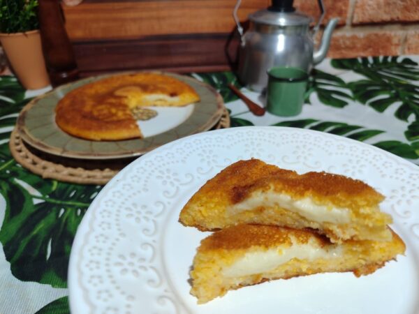 Lanche de tapioca com cuscuz — Foto: Inter TV Costa Branca