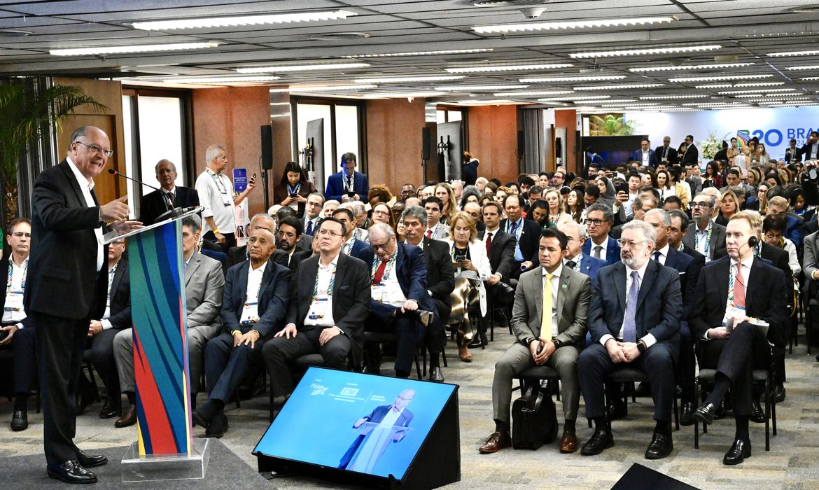 29-01-2024 -Vice Presidente da República Geraldo Alckmin, durante Abertura do B20 Brasil na FIRJAN no Rio de Janeiro. Foto : Cadu Gomes/VPR