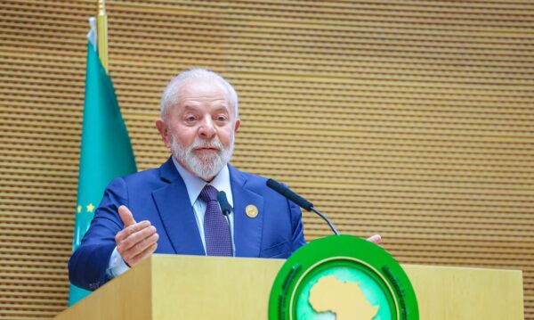 17.02.2024 - Presidente da República, Luiz Inácio Lula da Silva, durante a cerimônia de Abertura da 37º Cúpula da União Africana, na Sede da União Africana. Adis Abeba - Etiópia.  Foto: Ricardo Stuckert / PR
