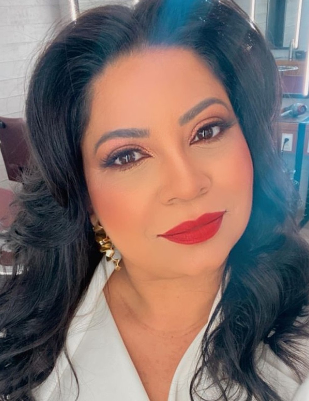 Andreia da Silva Teixeira, 44 anos, foi morta a tiros na porta de casa — Foto: Reprodução
