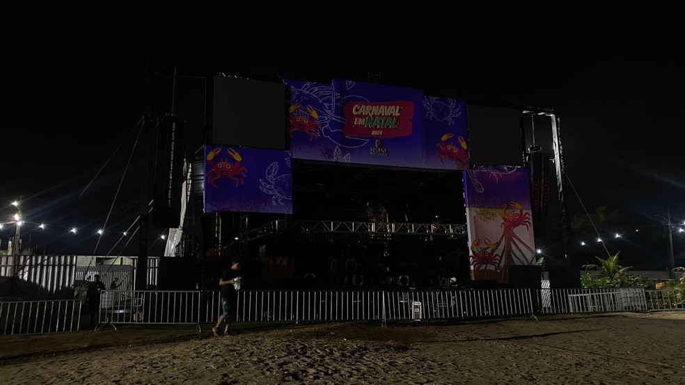 Shows foram cancelados no Polo Redinha — Foto: Francielly Medeiros/Inter TV Cabugi