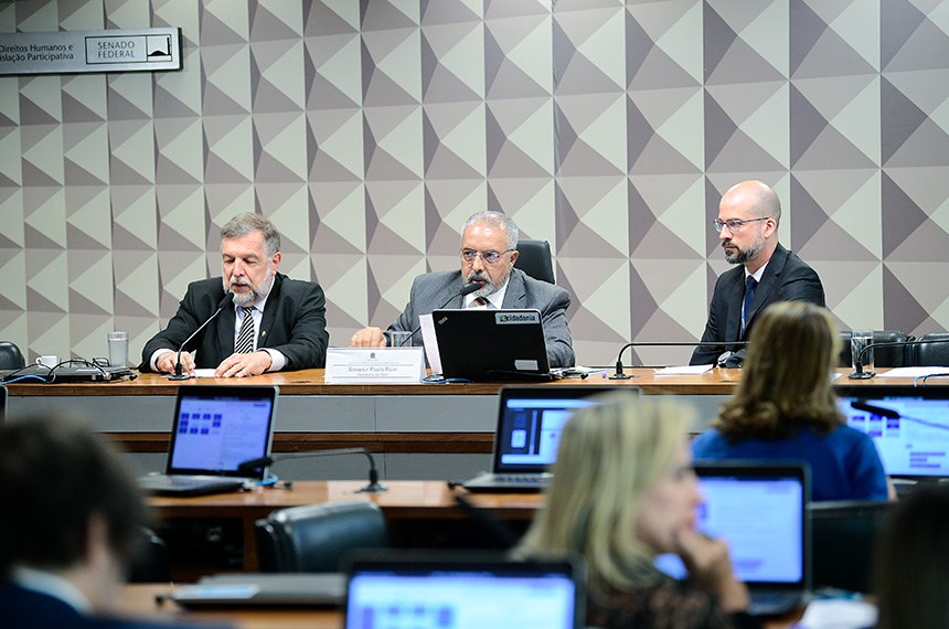 Mesa:
senador Flávio Arns (PSB-PR);
presidente da CDH, senador Paulo Paim (PT-RS).