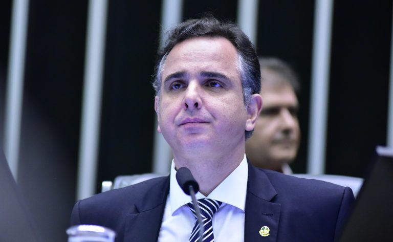 Destinada a inaugurar a 2ª Sessão Legislativa Ordinária da 57ª. Presidente do Senado, Rodrigo Pacheco.