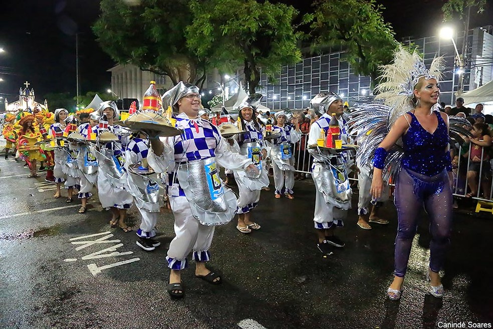 Malandros do Samba foi a campeã do carnaval de Natal em 2023 — Foto: Canindé Soares