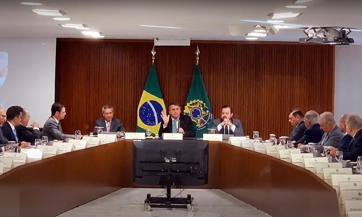Brasília – Bolsonaro realizou, em julho de 2023, reunião ministerial onde defendeu golpe de Estado. Imagem: Divulgação