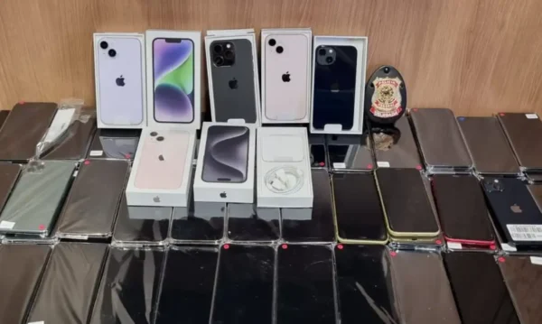 Brasília (DF) 16/12/2023 Operação do Ministério da Justiça apreendeu mais de 1.000 celulares em presídios. Foto AGEPEN.