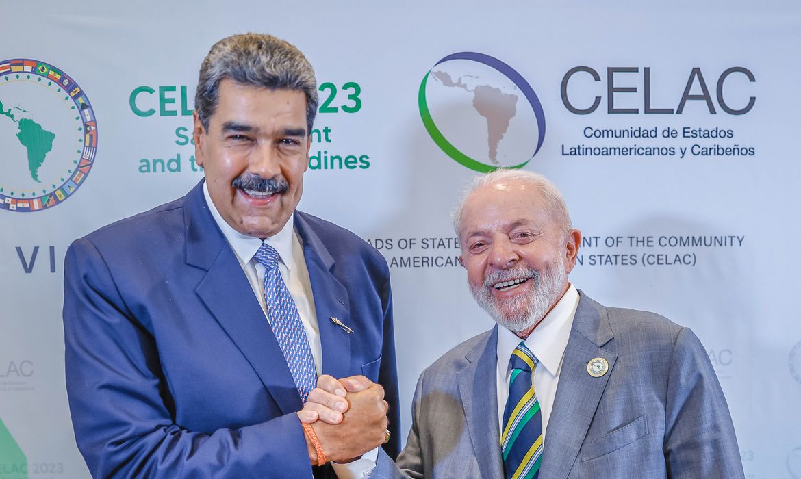 01.03.2024 - Presidente da República, Luiz Inácio Lula da Silva, durante reunião bilateral com o Presidente da República Bolivariana da Venezuela, Nicolás Maduro - Kingstown, São Vicente e Granadinas
Foto: Ricardo Stuckert / PR