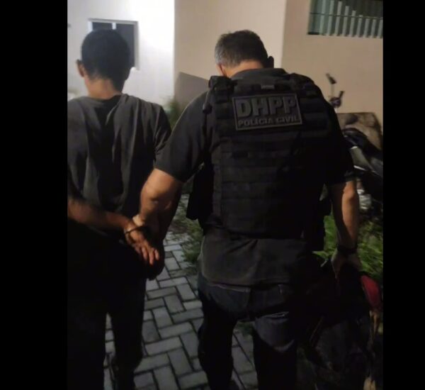 Suspeito foi preso em Nísia Floresta — Foto: Divulgação/Polícia Civil