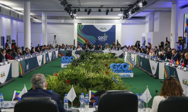 São Paulo (SP) 29/02/2024 - 1ª reunião de Ministros de Finanças e Presidentes de Bancos Centrais do G20, no Pavilhão da Bienal no Parque Ibirapuera.
Foto: Paulo Pinto/Agência Brasil