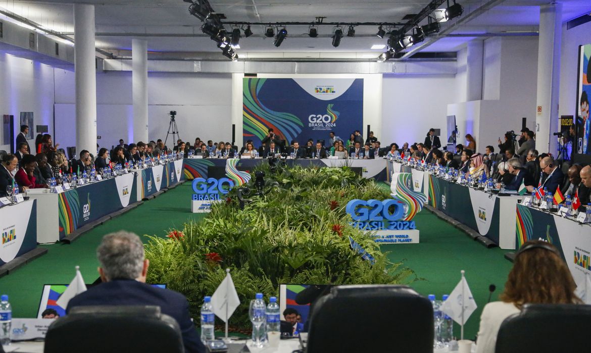 São Paulo (SP) 29/02/2024 - 1ª reunião de Ministros de Finanças e Presidentes de Bancos Centrais do G20, no Pavilhão da Bienal no Parque Ibirapuera.
Foto: Paulo Pinto/Agência Brasil