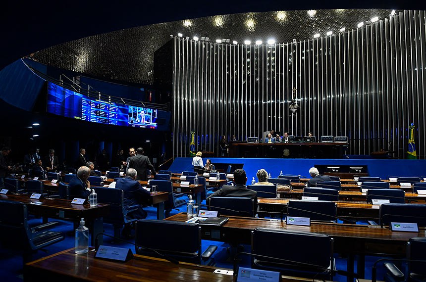 Mesa:
3º secretário da Mesa do Senado Federal, senador Chico Rodrigues (PSB-RR);
presidente do Senado Federal, senador Rodrigo Pacheco (PSD-MG);
secretária-geral adjunta da Mesa do Senado Federal, Sabrina Silva Nascimento.