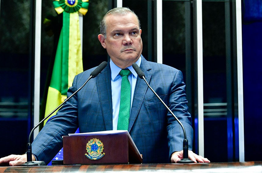 Em discurso, à tribuna, senador Wellington Fagundes (PL-MT).