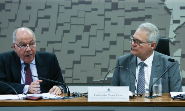 Brasília (DF) 14/03/2024 Ministro das Relações Exteriores, Mauro Vieira, durante audiência Publica na Comissão de Relações Exteriores do Senado Foto Lula Marques/ Agência Brasil
